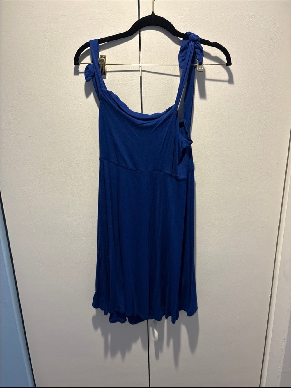 ASOS Royal Blue One-Shoulder Tie Dress